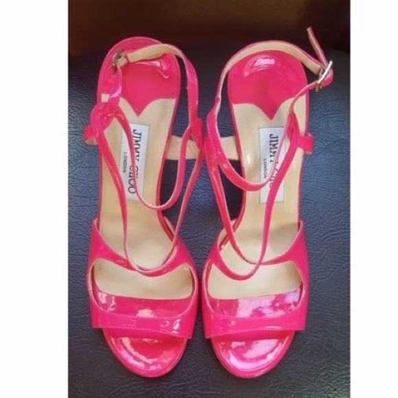 Jimmy Choo Shoes - SOLD !!!!! WOT Jimmy Choo Hot pink Sandals